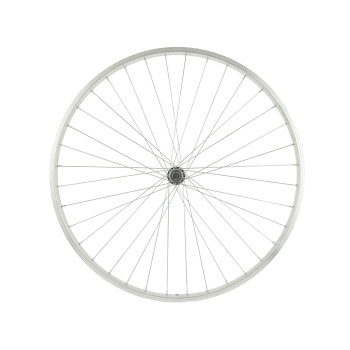 Kerék első 28x1 1/2 ber szimplaf + acél 3/8" agy touring ezüst