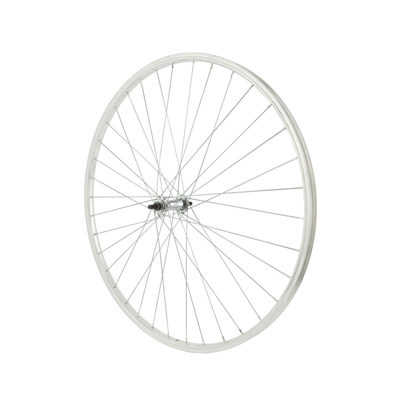 Kerék első 28x1 1/2 ber szimplaf + acél 3/8 agy touring ezüst