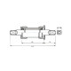 Neco monoblokk 115 mm BSA JIS acél ezüst