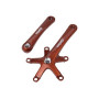 Csepel hajtókar 165 mm BCD 130 mm alumínium festett barna