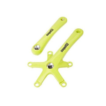 Csepel hajtókar 165 mm BCD 130 mm alumínium festett fűzöld