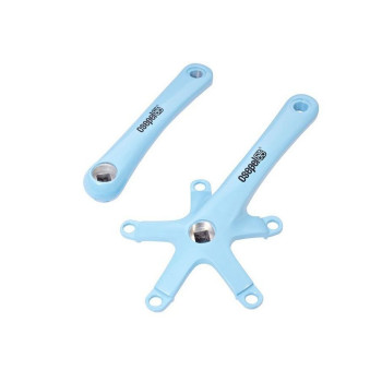 Csepel hajtókar 165 mm BCD 130 mm alumínium festett babakék