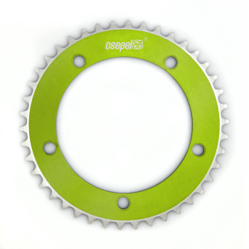 Csepel alumínium lánctányér 42T 1/8" 130 mm zöld