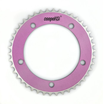 Csepel alumínium lánctányér 42T 1/8" 130 mm pink