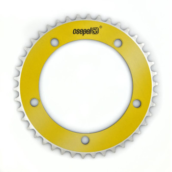 Csepel alumínium lánctányér 44T 1/8" 130 mm arany