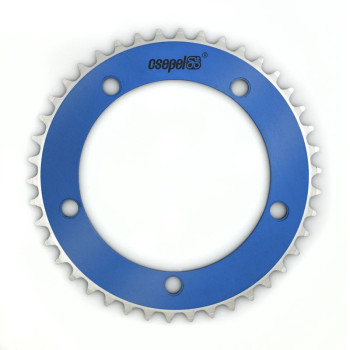 Csepel alumínium lánctányér 46T 1/8" 130 mm kék