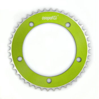 Csepel alumínium lánctányér 48T 1/8" 130 mm zöld