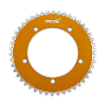 Csepel alumínium lánctányér 42T 1/8" 130 mm narancssárga