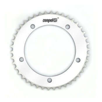Csepel alumínium lánctányér 44T 1/8" 130 mm festett fehér