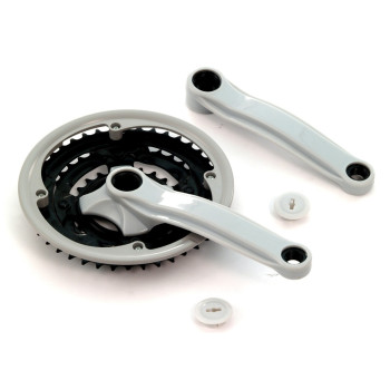 MTB acél hajtómű Index/Gilong/Kínai 170 mm 28/38/48T láncvédővel
