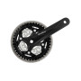 SunRace FCM600 alumínium hajtómű 170 mm 22/32/42T fekete/ezüst