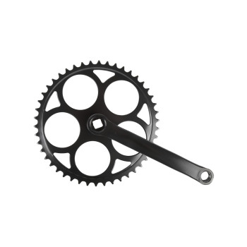Hajtómű acél 44 fogas 1/2 × 1/8" 170 mm acél hajtókar JIS négyszög Touring fekete