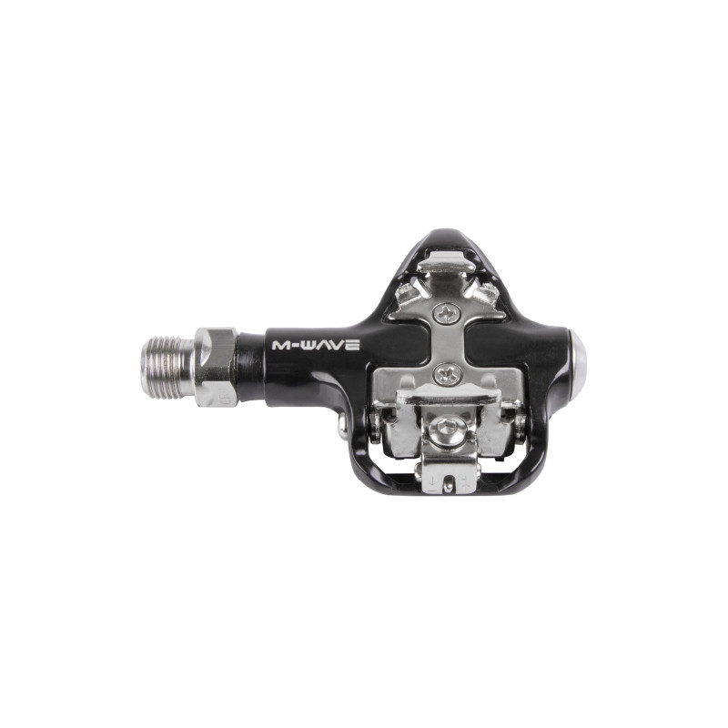 Pedál 9/16 spd clipless alu m-wave drag-r2 - crmo tengely fekete