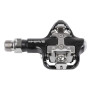 Pedál 9/16" spd clipless alu m-wave drag-r2 - crmo tengely fekete