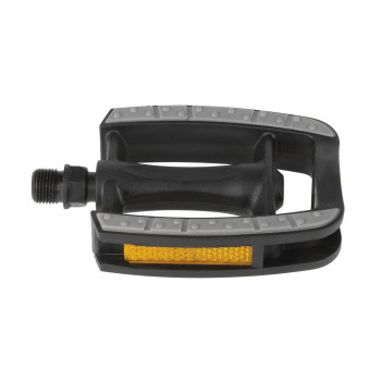 Pedál 9/16" non-slip műanyag m-wave - crmo tengely golyós + prizma fekete / szürke