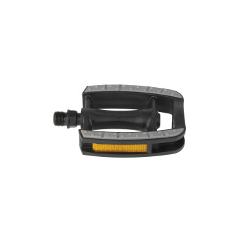 Pedál 9/16" non-slip műanyag m-wave - crmo tengely golyós + prizma fekete / szürke