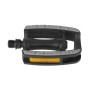 Pedál 9/16" non-slip műanyag m-wave - crmo tengely golyós + prizma fekete / szürke