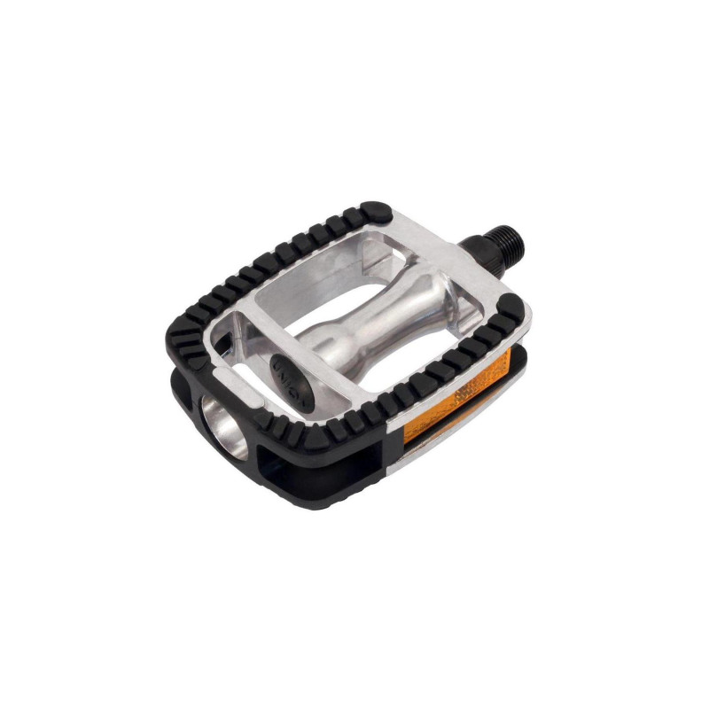 Pedál 9/16 non-slip alu union sp-812 golyós + prizma ezüst / fekete