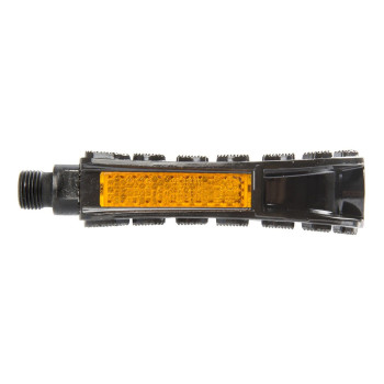 Pedál 9/16" non-slip alu m-wave 97x81mm golyós + prizma fekete