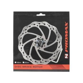 Promax BD-180 féktárcsa 180 mm 6 csavaros ezüst csavarokkal