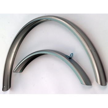 Sárvédőpár 28" aluplasztik rpz italia - trekking 51mm & tart nélkül ezüst