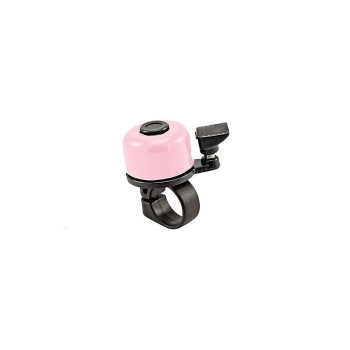 Csengő mini acél din din - 34 mm rózsaszín
