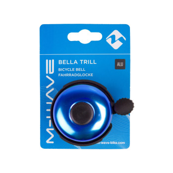 Csengő alu eloxált m-wave bella trill - 53 mm kék