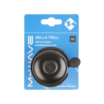 Csengő alu eloxált m-wave bella trill - 53 mm fekete