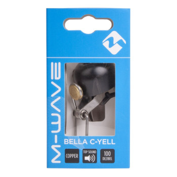 Csengő mini réz m-wave bella c-yell - 30 mm matt fekete