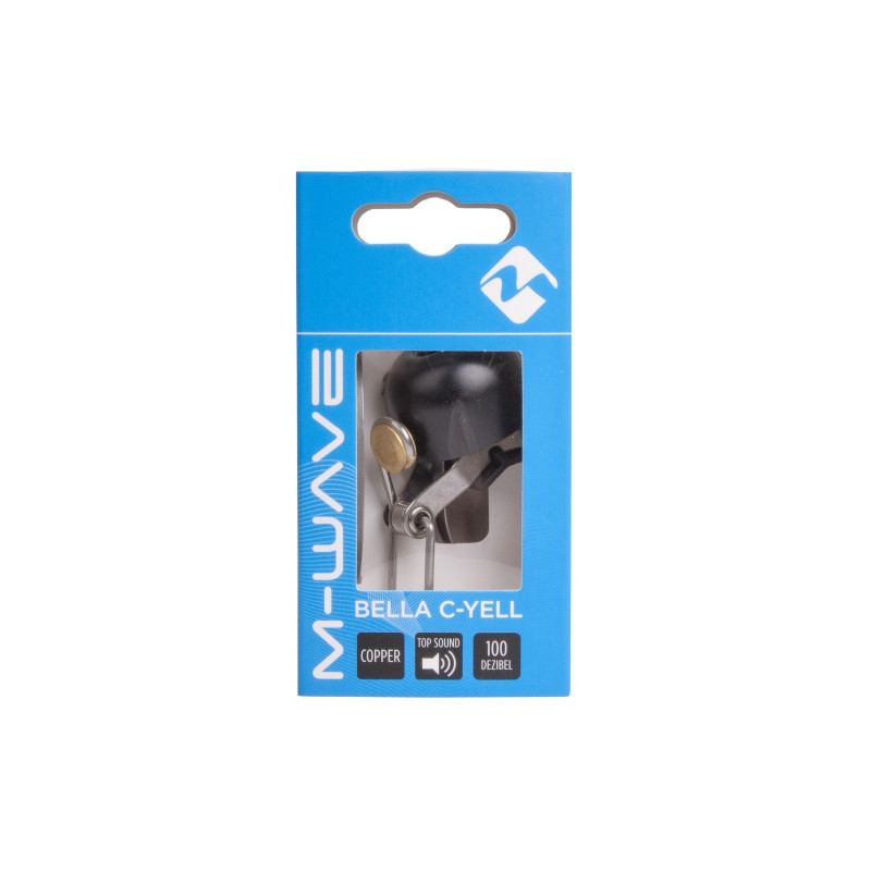 Csengő mini réz m-wave bella c-yell - 30 mm matt fekete