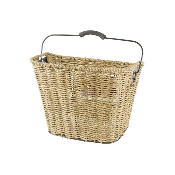 Kosár első fonott kormányra 35x25x26 cm + clip-on m-wave ocean-f