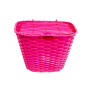 Kosár első műanyag fedeles 36x29x25 cm + tartozék pink (30db/doboz)