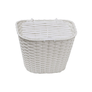 Kosár első műanyag fedeles 36x29x25 cm + tartozék fehér (30db/doboz)
