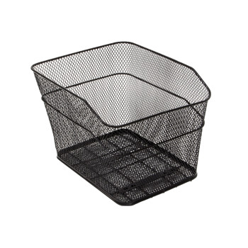 Kosár hátsó sűrűszövésű magasított - 39x29x24 cm + tartozék fekete