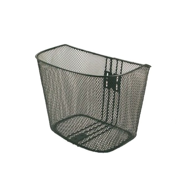 Kosár első acél sűrűszövésű 35x25,5x26/24 cm + tartozék fekete