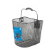 Kosár első acél sűrűszövésű keskeny 25x21,5x31 cm + clip-on - m-wave fekete