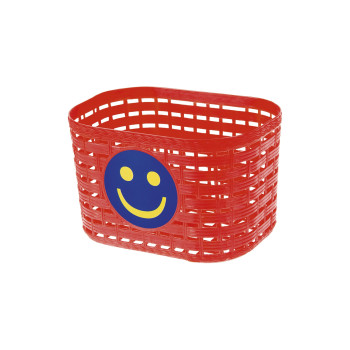 Kosár gyermek műanyag smiley piros