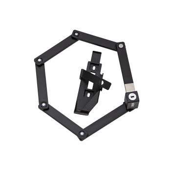 Zár hajtogatós kulcsos 680 mm tartóval - csepel fekete