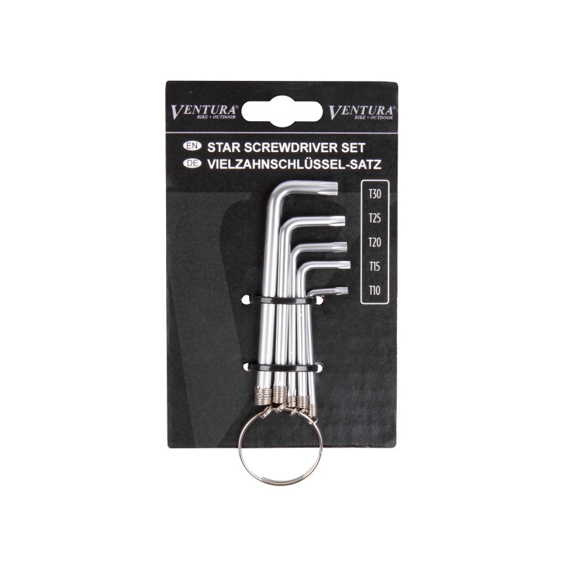 Szerszám torx szett ventura - t10/t15/t20/t25/t30 bliszteres
