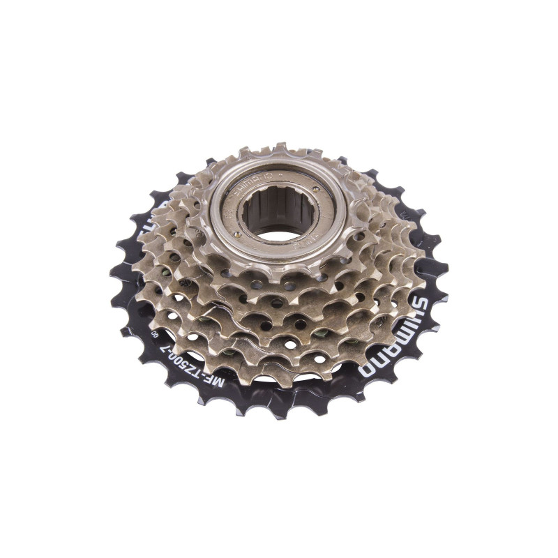Racsni 7-es 14-28t indexes shimano mf-tz500 barna / fekete