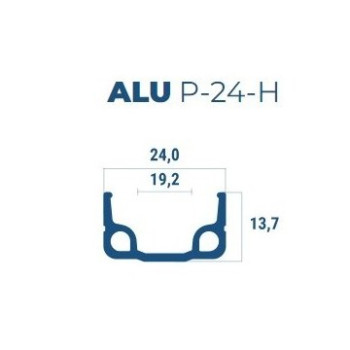 Abroncs 28x1,75 alu 36h beretta p-24-h szimplafalú natúr