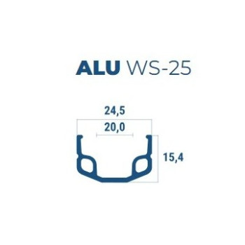 Abroncs 28x1-1/2 alu 36h beretta ws-25 - szimplafalú natúr