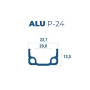 Abroncs 16x1,75 alu 28h beretta p-24 - szimplafalú natúr
