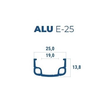 Abroncs 26x1-3/8 alu 36h beretta e-25 - szimplafalú natúr