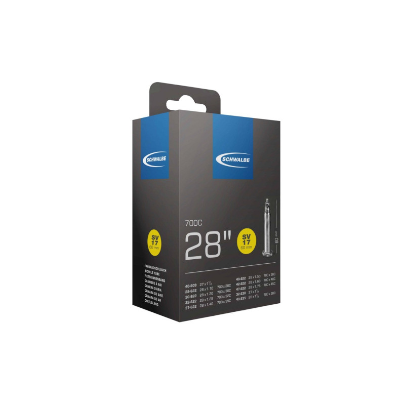Schwalbe SV17 belső gumi 700x28–45C (622/630/635) SV 60 mm dobozos