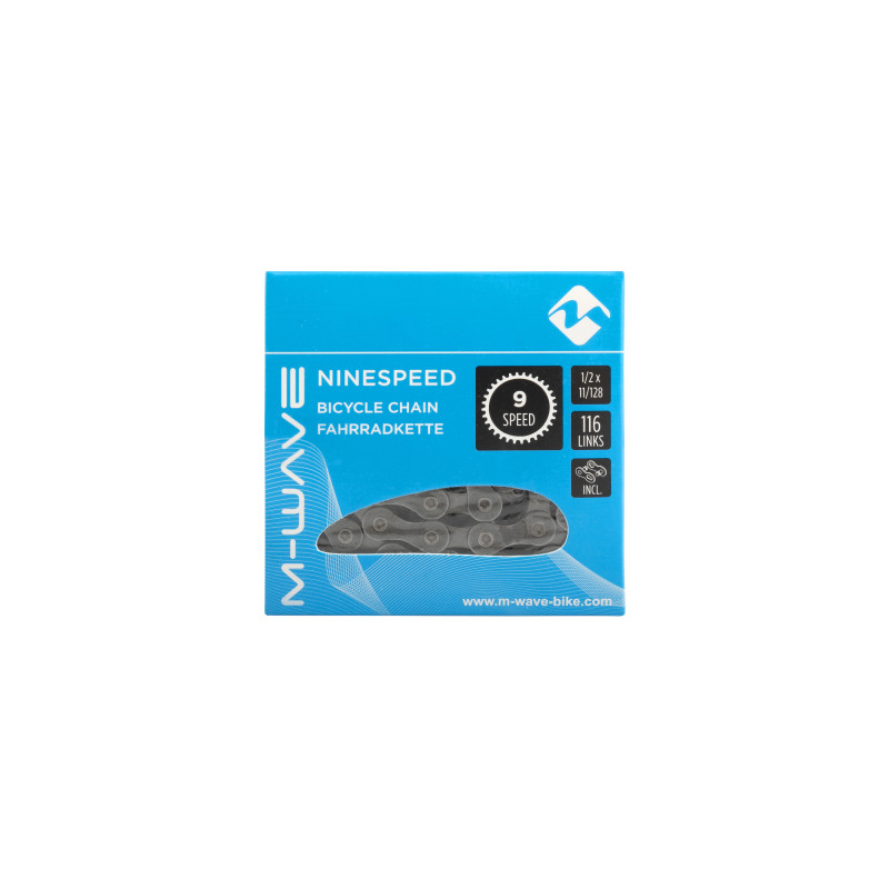 Lánc 1/2x11/128 - 9 sp / 116l m-wave szürke