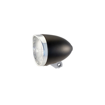 Lámpa első elemes 3 led klasszikus retro fekete