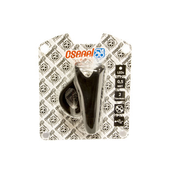 Lámpa első akkus 0,5w led csepel urban-f - 10lux (szilikonos) fekete