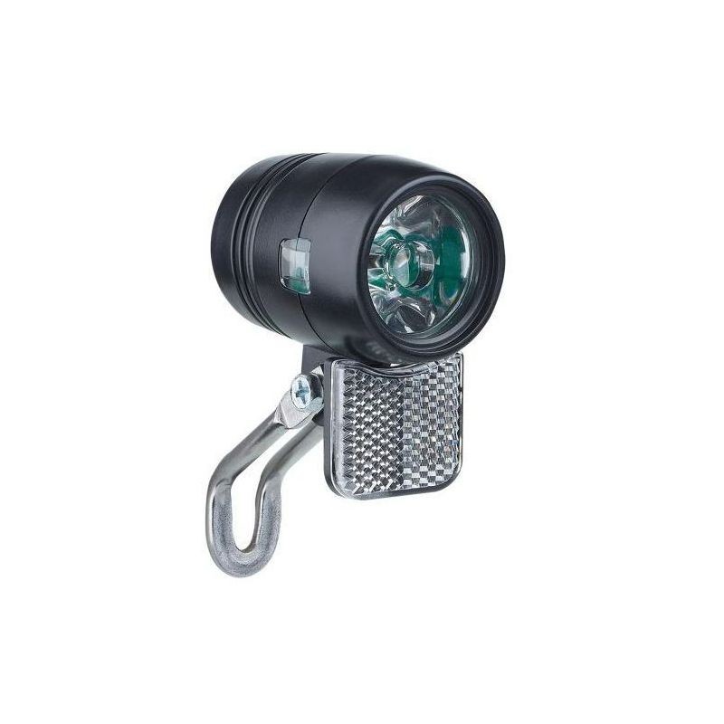 Lámpa első agydinamós 1 led büchel sport eco 20lux (kapcsolós) fekete