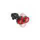 Villogó hátsó elemes 2led m-wave helios 2.3 - 2x0.5w (tartóval) piros